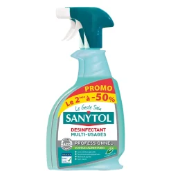 Sanytol Lot 2 sprays désinfectants multi-usages 750ml* Produit Multi-Usages|Désinfectant