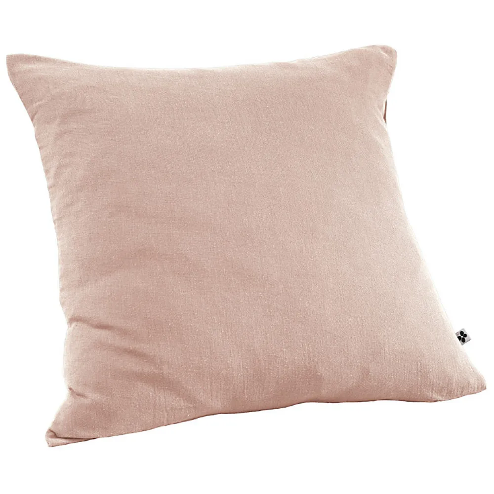 Meubletmoi Lot 2 taies d'oreillers 60x60 cm double gaze de coton rose - PEPA 1* Taie D'Oreiller