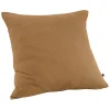 Meubletmoi Lot 2 taies d'oreillers 60x60 cm double gaze de coton camel - PEPA 1* Taie D'Oreiller