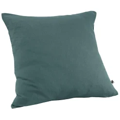 Meubletmoi Lot 2 taies oreillers 60x60 double gaze de coton bleu canard - PEPA 1* Taie D'Oreiller