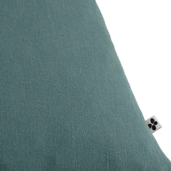 Meubletmoi Lot 2 taies oreillers 60x60 double gaze de coton bleu canard - PEPA 1* Taie D'Oreiller