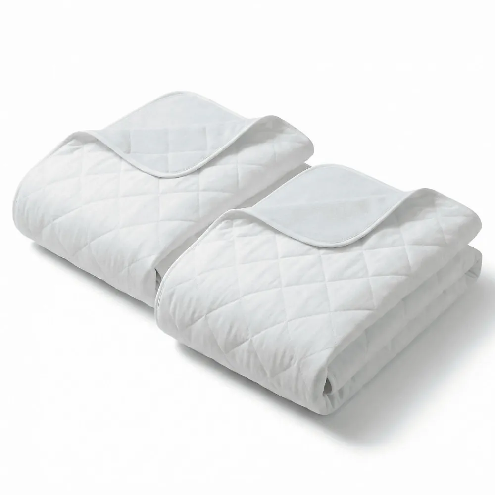 Lot de 2 Alèses Imperméables 90x85 cm - Adulte Sénior - Lavage à 90C - Grande absorption - Oeko-Tex>Sweetnight Best