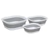 Lot de 3 Bassines Retractable Grises 3+5+10L - Gris->5Five Sale