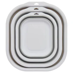 Lot de 3 Bassines Retractable Grises 3+5+10L - Gris-><noscript><img width=