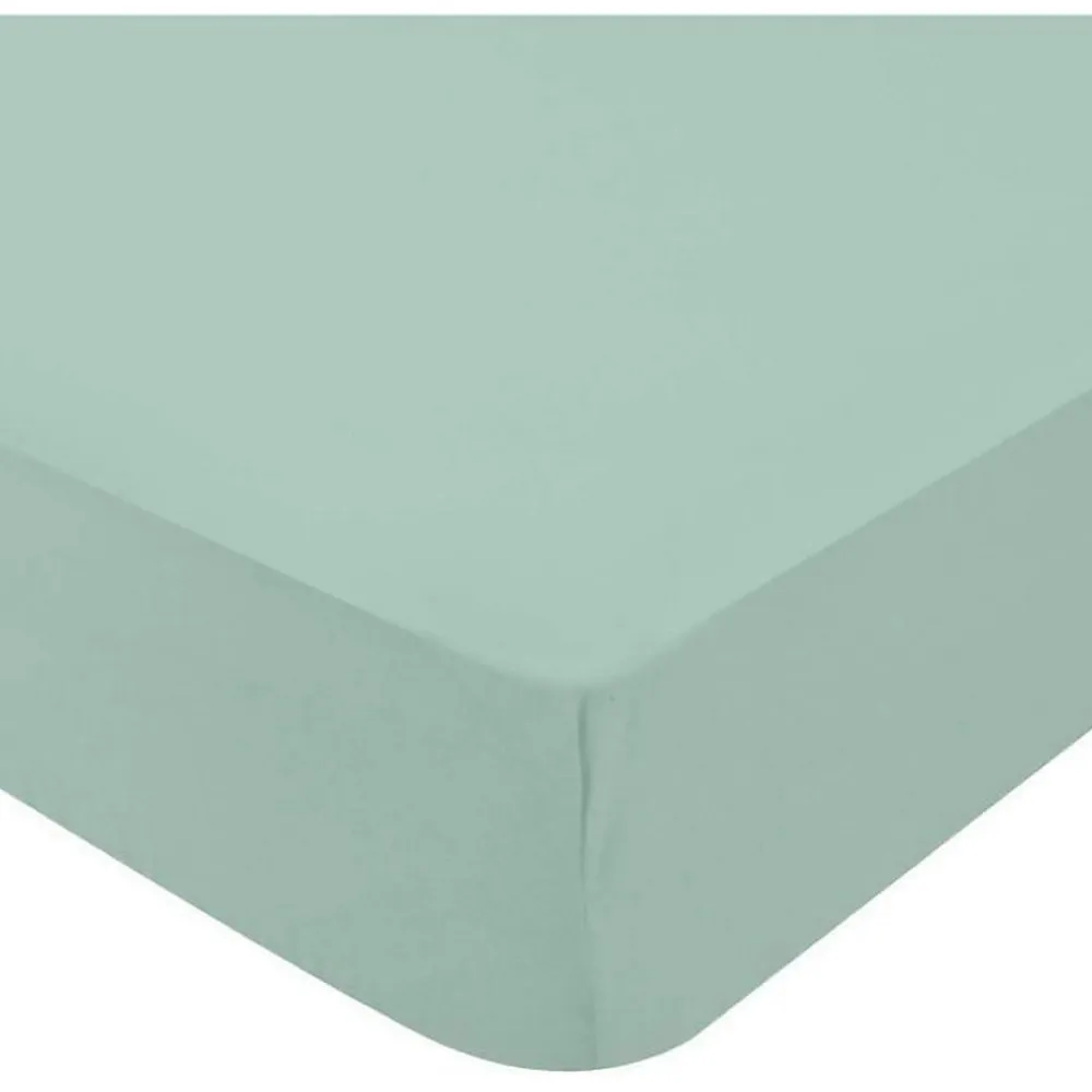 Domiva Lot de 2 draps housse en jersey (70x140 cm - Vert)* Drap Housse|Drap Housse