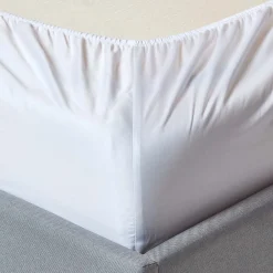 Homescapes Lot de 2 draps housse lit bébé en coton égyptien bio 400 fils blanc, 60 x 120 cm -* Drap Housse|Drap Housse