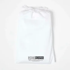 Homescapes Lot de 2 draps housse lit bébé en coton égyptien bio 400 fils blanc, 60 x 120 cm -* Drap Housse|Drap Housse