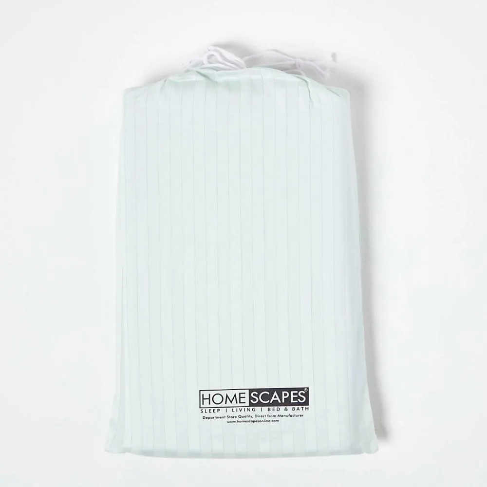 Lot de 2 draps housse lit bébé en coton égyptien 330 fils bleu, 70 x 140 cm ->Homescapes Clearance