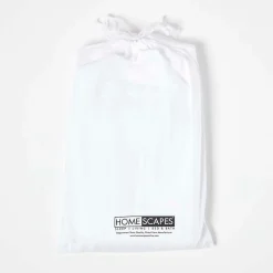 Lot de 2 draps housse lit bébé en coton égyptien 330 fils blanc, 60 x 120 cm -><noscript><img width=
