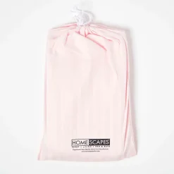 Lot de 2 draps housse lit bébé en coton égyptien 330 fils rose, 60 x 120 cm -><noscript><img width=