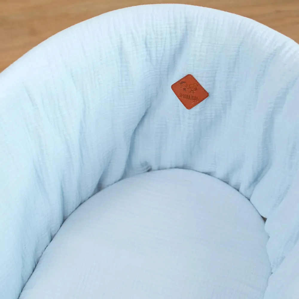 Lot de 3 Draps housses couffin en gaze de coton Uni>Sevira Kids Online