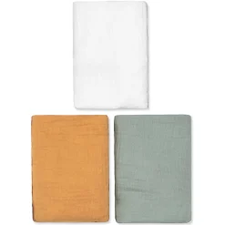 Lot de 3 Draps housses couffin en gaze de coton Tendance>Sevira Kids Best