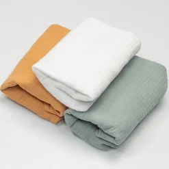 Lot de 3 Draps housses couffin en gaze de coton Tendance>Sevira Kids Best