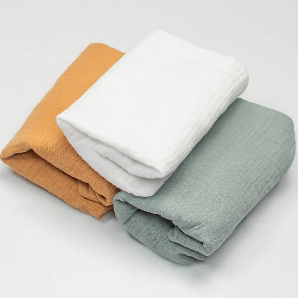 Lot de 3 Draps housses couffin en gaze de coton Tendance>Sevira Kids Best