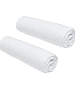 Lot de 2 draps housses TODAY Essential - 140 x 190 cm - 2 personnes - 100% Coton - Craie>Todays Tools