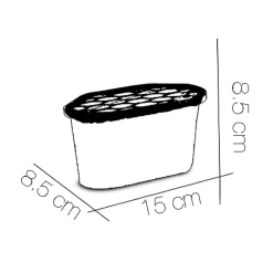 Lot de 4 déshumidificateur pour l'humidité, absorbeur d'humidité 180 gr, capacité 350 ml - L 15 x Profondeur 8.5 x Hauteur 8.5 cm>Juanio Sale