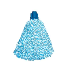 Lot de 24 franges à serpillière de rechange en microfibre Bleu>MSV Best