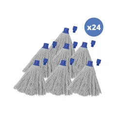 Lot de 24 franges en coton blanc 220g>MSV
