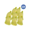 Lot de 24 franges en microfibre jaune>MSV New