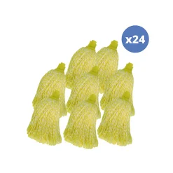 Lot de 24 franges en microfibre jaune>MSV New