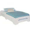 Idimex Lot de 2 lits superposables RONNY en pin, 90 x 200 cm, lasuré blanc* Lit Avec Rangement