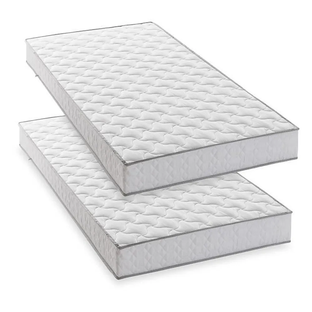 Lot de 2 matelas - 90 x 190 cm - Mousse - 14 cm - 5 zones de confort - - Hahtuva>Deko Dream Sale