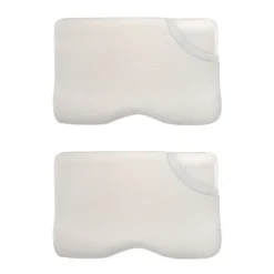 Lot de 2 oreillers - taie d'oreiller en coton - Confort Plus>Inphysio Online