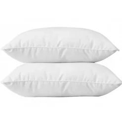 Blanreve Lot de 2 oreillers 45 x 70 cm Blanrêve Gamme "Douceur" traité Anti Acarien* Oreiller Moelleux