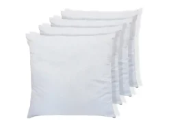 Vente-unique Lot de 4 oreillers câlin 60 x 60 cm - 400 gr - Blanc - TORIVIA* Oreiller Moelleux