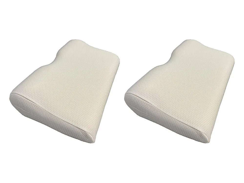 Lot de 2 oreillers - maintien parfait tête - indéformable - L. 52 x H.32 cm - PERFECT POSITION>Dodo Outlet