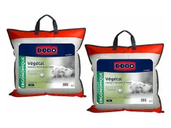 Lot de 2 oreillers ergonomiques à mémoire de forme - 60x60 cm - VEGETAL>Dodo Clearance