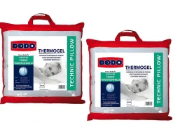 Lot de 2 oreillers mémoire de forme effet fraicheur - 60x 60 cm - FRESH>Dodo Sale