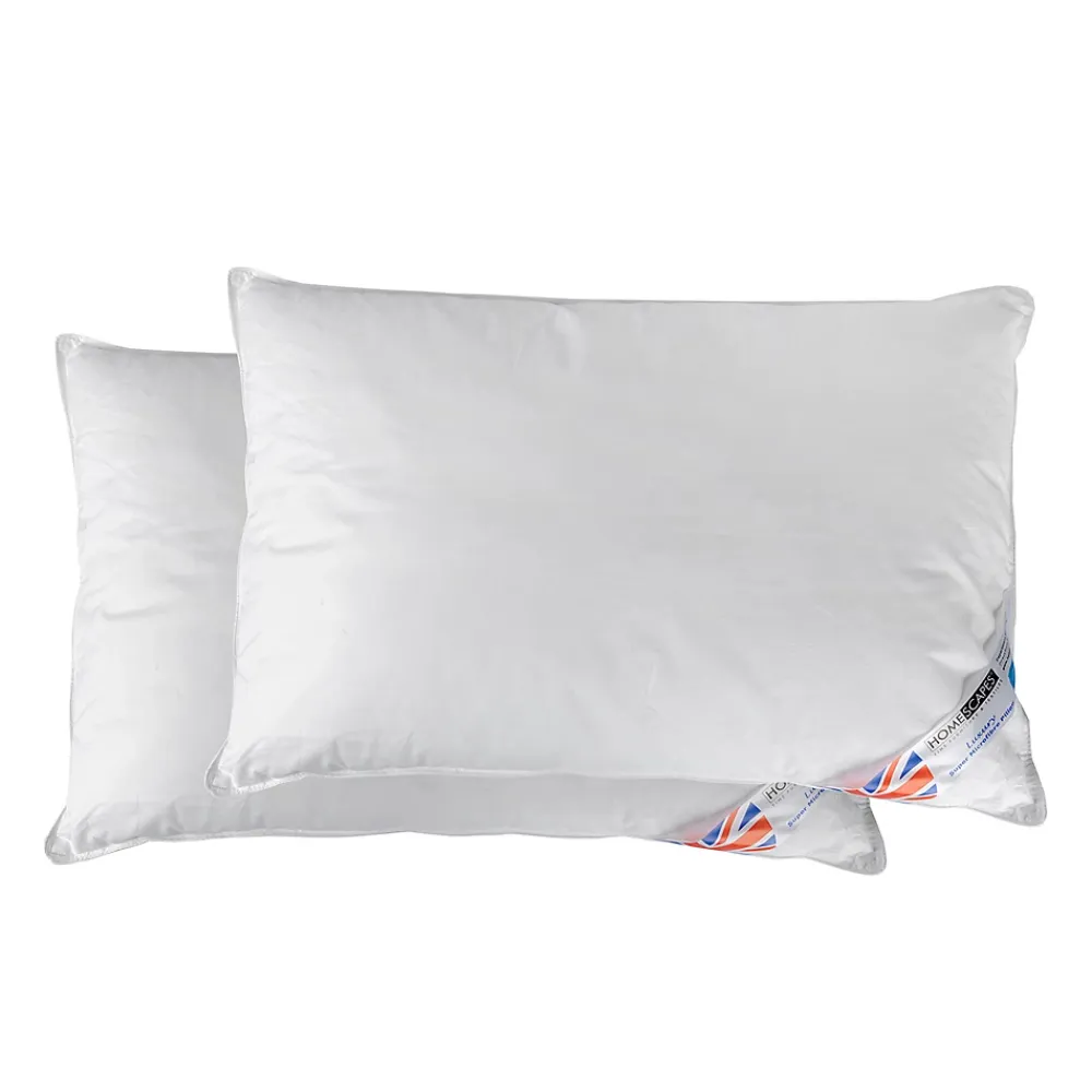 Homescapes Lot de 2 oreillers en microfibre, 50 x 75 cm -* Oreiller Ferme