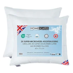 Homescapes Lot de 4 oreillers en microfibre, 60 x 70 cm -* Oreiller Ferme