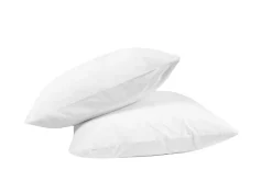 Mortreux Lot de 2 oreillers Ferme coton percale anti acariens - 65 x 65 - 10117* Oreiller Ferme