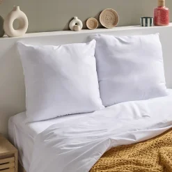 Bleu Calin Lot de 2 Oreillers Ferme 60x60cm ANTI-ACARIENS* Oreiller Ferme