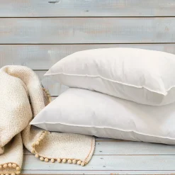 Lot de 2 oreillers Grand Palace 60x60 cm Fibres creuses polyester>Bellecour Outlet
