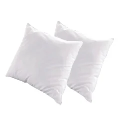 Bellecour Lot de 2 oreillers Luxotel 60x60 cm Fibres creuses polyester* Oreiller Moelleux