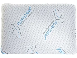 Vente-unique Lot de 2 oreillers mémoire de forme anti acariens 60 x 40 cm PURFORM - SIRONA* Oreiller Mémoire De Forme