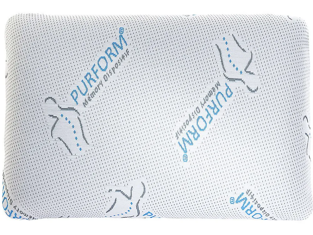 Vente-unique Lot de 2 oreillers mémoire de forme anti acariens 60 x 40 cm PURFORM - SIRONA* Oreiller Mémoire De Forme