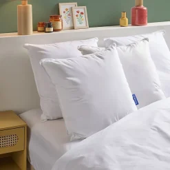 Bleu Calin Lot de 2 oreillers Moelleux 60x60cm VOLUME* Oreiller Moelleux