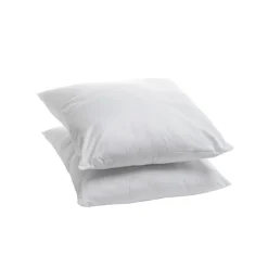 Lot de 2 Oreillers Moelleux 60x60cm Anti punaises DE LIT>Bleu Calin Outlet
