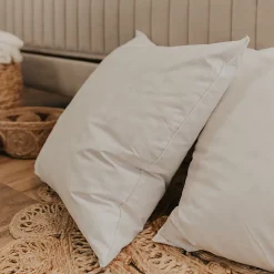 Olympe Literie Lot de 2 oreillers Natura 65x65 cm Duvet & Plumess* Oreiller Moelleux