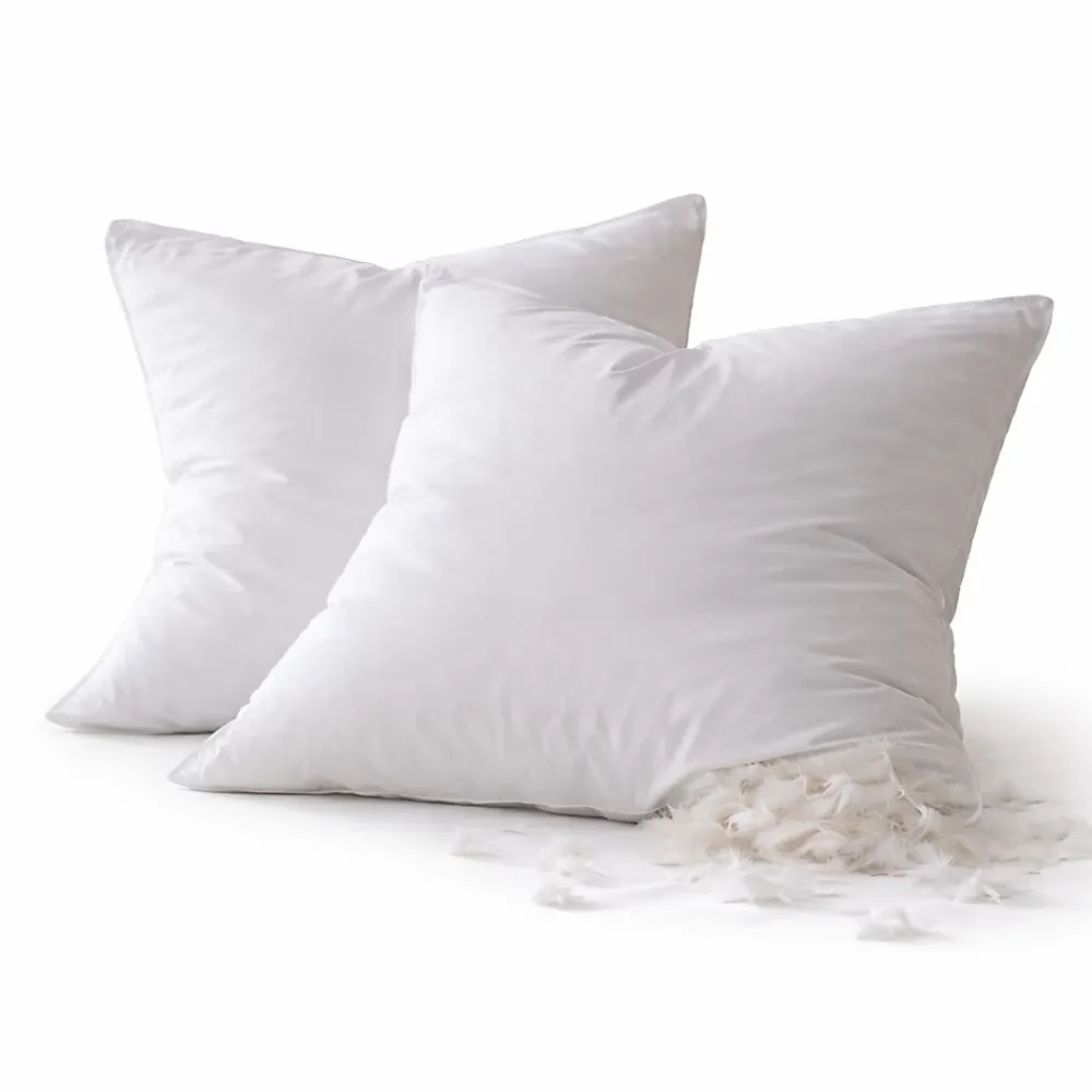 Mortreux Lot De 2 Oreillers Plumettes Percale De Coton - 60x60 - 476* Oreiller Moelleux