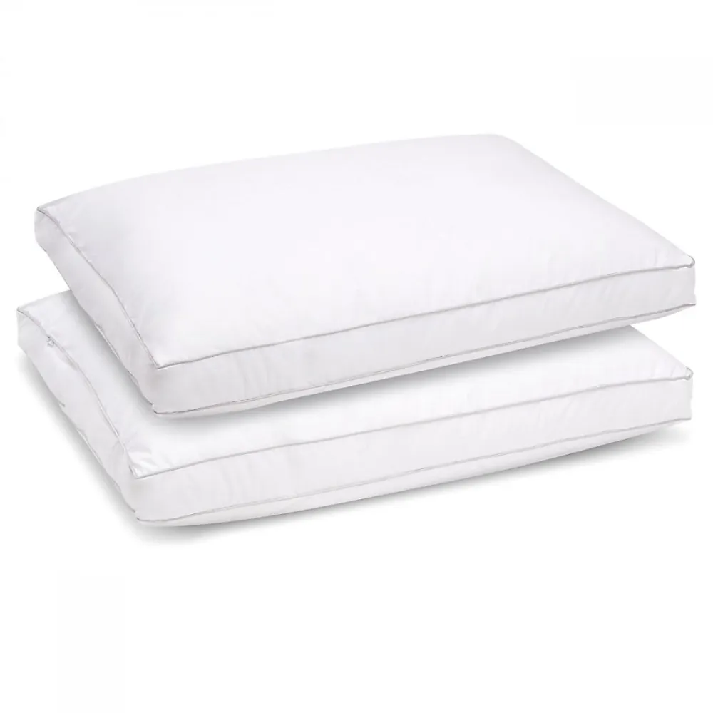 Bleu Calin Lot de 2 oreillers Souple 50x70cm SENSATION DUVET PREMIUM Gonflant* Oreiller Moelleux