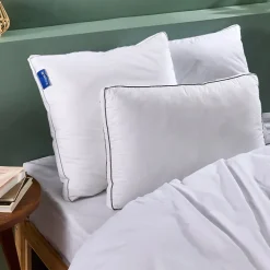 Bleu Calin Lot de 2 oreillers Souple 50x70cm SENSATION DUVET PREMIUM Gonflant* Oreiller Moelleux