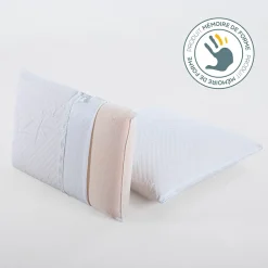 Olympe Literie Lot de 2 oreillers Sérénité 40x60 cm Mémoire de forme* Oreiller Mémoire De Forme