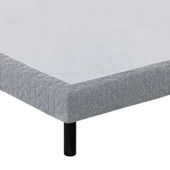 Juanio Lot de 4 pieds de lit à visser pour sommier tapissier couleur noir - Hauteur 40 cm x diamètre 5 cm, pas de vis de 10 mm* Pied De Lit