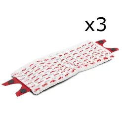 Lot de 3 recharge pour balai à plat, housse pour balai vapeur, rechange de nettoyage en microfibre -Longueur 45 x Profondeur 15 cm>Juanio