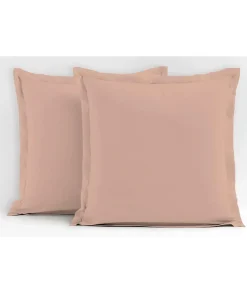 Lovely Home Lot de 2 taies d'oreiller - - LH71620 - 73 x 73 cm - Rose* Taie D'Oreiller